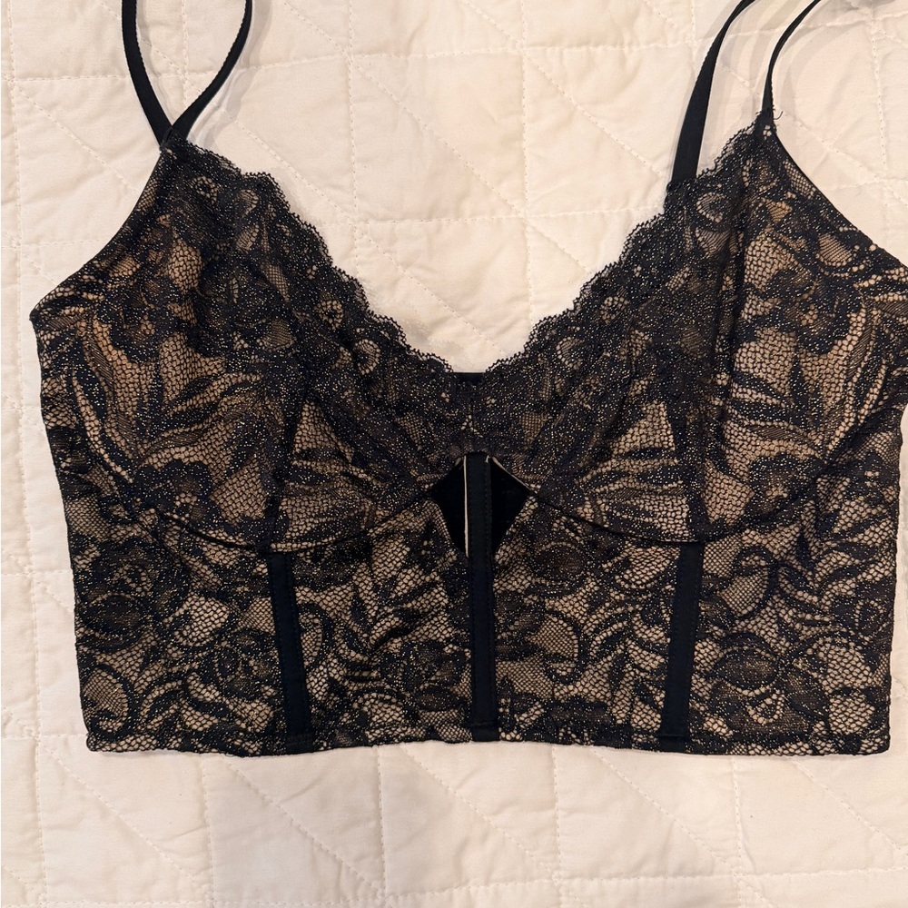 Elegant Black Lace Bralette